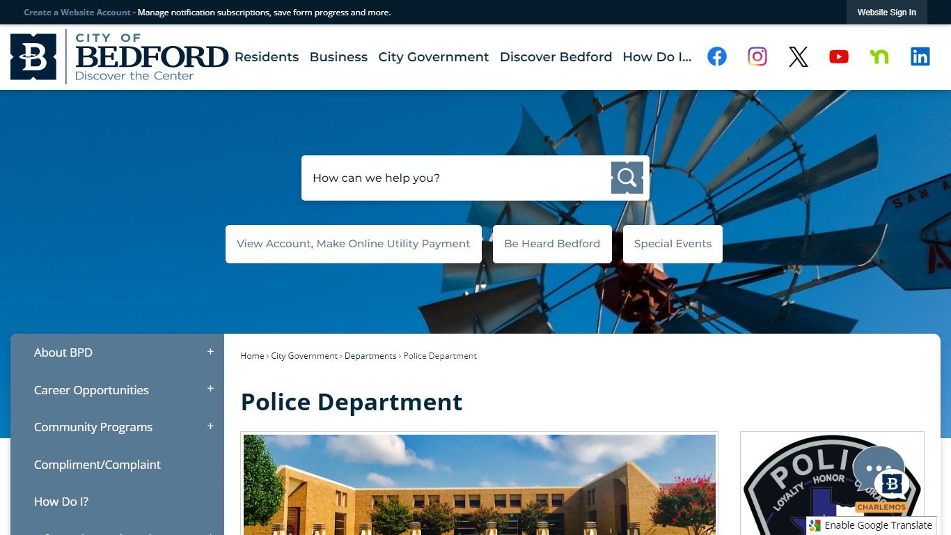 Police Department | Bedford TX